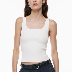 Aritzia Babaton Sculpt Knit Squareneck Tank Top